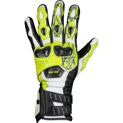 Ixs RS-200 3.0 Motorrad-Handschuhe - Schwarz, Weiß, Gelb Ixs RS-200 3.0 Motorrad-Handschuhe - Schwarz, Weiß, Gelb