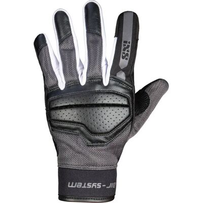Ixs Evo-Air Ladies Motorcycle Gloves - Black Grey White - S Ixs Evo-Air Ladies Motorcycle Gloves - Black Grey White - S