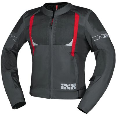 Giacca Tessile Moto Ixs Trigonis-Air - Traspirante, Unisex, Grigio Rosso XL Giacca Tessile Moto Ixs Trigonis-Air - Traspirante, Unisex, Grigio Rosso XL