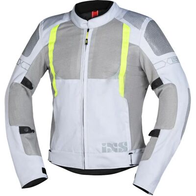 Ixs Trigonis-Air Motorcycle Textile Jacket - Grey Yellow 5XL Ixs Trigonis-Air Motorcycle Textile Jacket - Grey Yellow 5XL