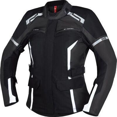 Ixs Evans-St 2.0 Damen Motorrad Textiljacke - Schwarz Grau Weiß - S Ixs Evans-St 2.0 Damen Motorrad Textiljacke - Schwarz Grau Weiß - S