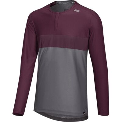 iXS - Flow XTG Long Sleeve Henley - Gray - S - Shirt iXS - Flow XTG Long Sleeve Henley - Gray - S - Shirt