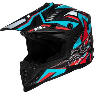 Casco Moto Cross iXS 363 2.0 - Nero Opaco Rosso - Casco moto Casco Moto Cross iXS 363 2.0 - Nero Opaco Rosso - Casco moto