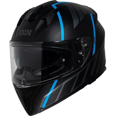 Casco Integrale iXS iXS217 2.0 Nero Opaco Turchese - Casco Moto Casco Integrale iXS iXS217 2.0 Nero Opaco Turchese - Casco Moto