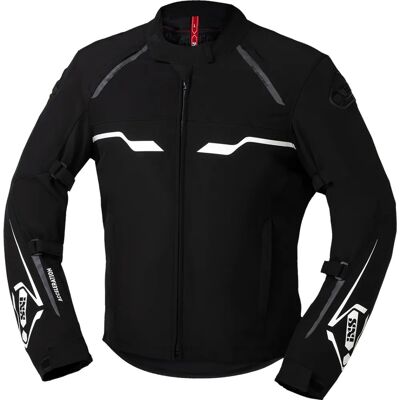 IXS Hexalon-ST Waterproof Motorcycle Textile Jacket - Black-White - L IXS Hexalon-ST Waterproof Motorcycle Textile Jacket - Black-White - L
