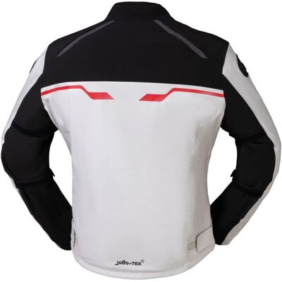 IXS Hexalon-ST Wasserdichte Motorrad Textiljacke - Schwarz-Weiß-Rot - 2XL IXS Hexalon-ST Wasserdichte Motorrad Textiljacke - Schwarz-Weiß-Rot - 2XL