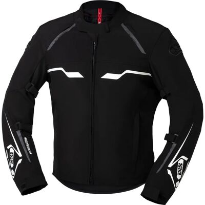 Giacca tessile impermeabile per moto Ixs Hexalon-ST - Nero-Bianco - 4XL Giacca tessile impermeabile per moto Ixs Hexalon-ST - Nero-Bianco - 4XL