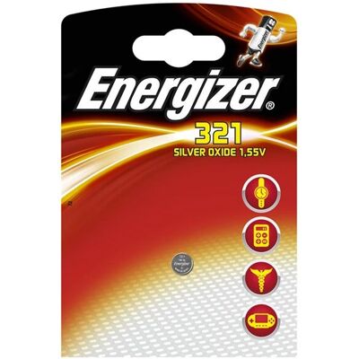 Pile bouton oxydes d'argent Energizer SR65 - Montre/Calculatrice - Publicité Pile bouton oxydes d'argent Energizer SR65 - Montre/Calculatrice - Publicité