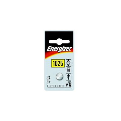 Energizer CR1025 Lithium 3V Batterij - Type: Eenmalig, Diameter: 10mm, Hoogte: 2,51mm Energizer CR1025 Lithium 3V Batterij - Type: Eenmalig, Diameter: 10mm, Hoogte: 2,51mm