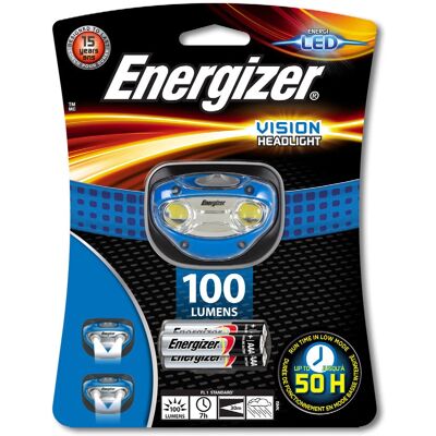 Lampada frontale Energizer Vision - Luminoso, Regolabile, 200 Lumen Lampada frontale Energizer Vision - Luminoso, Regolabile, 200 Lumen