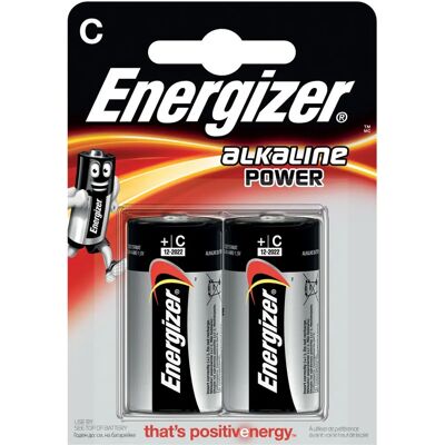 Batería Energizer C - Poder Alcalino - Pack de 2 Batería Energizer C - Poder Alcalino - Pack de 2