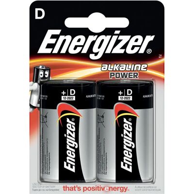 Batería Energizer D Alcalina - 2 unidades Batería Energizer D Alcalina - 2 unidades