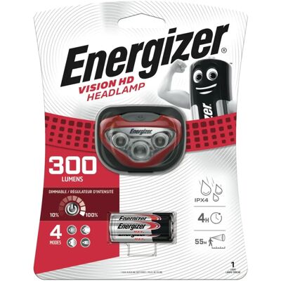 Energizer Vision HD Stirnlampe - 300 Lumen, Wasserdicht, 3x AAA Energizer Vision HD Stirnlampe - 300 Lumen, Wasserdicht, 3x AAA