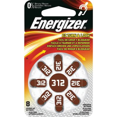 Pila para audífono Energizer ZA312 - Pack de 8 Pila para audífono Energizer ZA312 - Pack de 8
