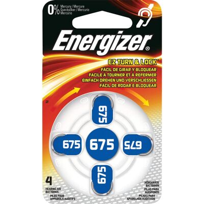 Energizer ZA675 Long-lasting Hearing Aid Battery - 4 pcs Energizer ZA675 Long-lasting Hearing Aid Battery - 4 pcs