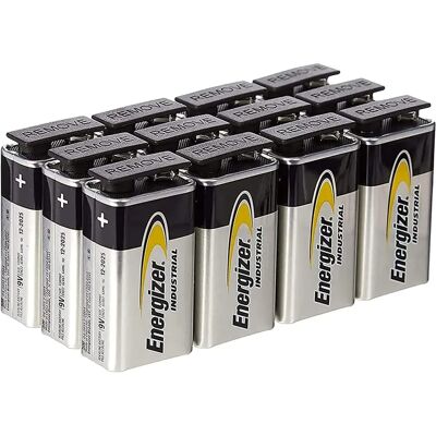 Batterie industriale Energizer 6LR61D12 EN22 9V - Confezione da 12 Batterie industriale Energizer 6LR61D12 EN22 9V - Confezione da 12
