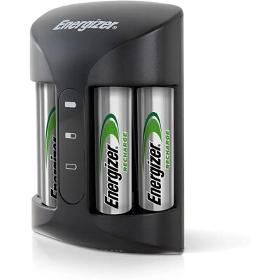 Energizer Pro Charger - Battery Charger with 4 AA 2000mAh Batteries Energizer Pro Charger - Battery Charger with 4 AA 2000mAh Batteries