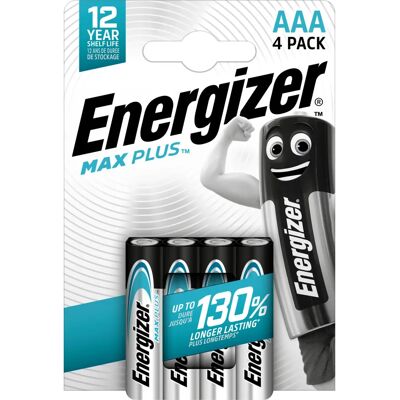 Energizer MAX Plus AAA Batterie - Hochleistungs-Alkaline Energizer MAX Plus AAA Batterie - Hochleistungs-Alkaline