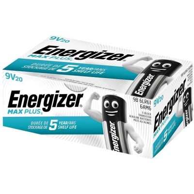 Energizer Max Plus 9V alkaliska batteri - Batteri Energizer Max Plus 9V alkaliska batteri - Batteri