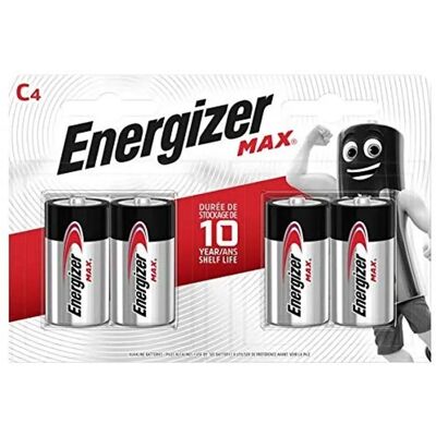 Energizer Max C LR14 Alkaline Batterien - 4er Pack Energizer Max C LR14 Alkaline Batterien - 4er Pack