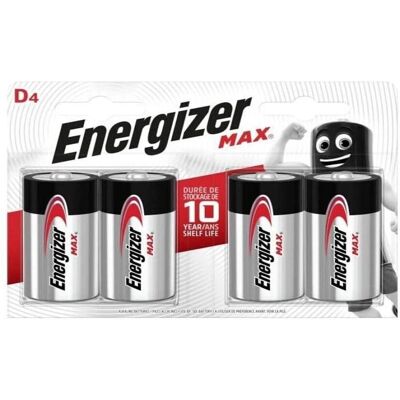 Energizer Max D Alkali-Batterien - 4er Pack Energizer Max D Alkali-Batterien - 4er Pack