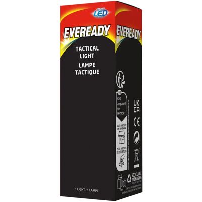 Energizer Eveready Tactische LED Zaklamp - Waterbestendig, verstelbare focus, 270 lumen Energizer Eveready Tactische LED Zaklamp - Waterbestendig, verstelbare focus, 270 lumen