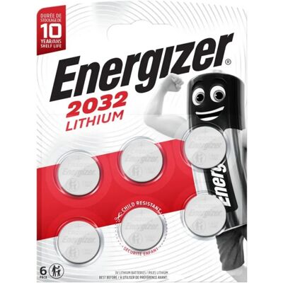 Energizer Batterie CR2032 6er Pack - Uhr & Schlüssel Energizer Batterie CR2032 6er Pack - Uhr & Schlüssel