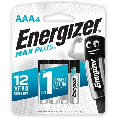 Energizer Max Plus AAA-Micro - 4pcs. Energizer Max Plus AAA-Micro - 4pcs.