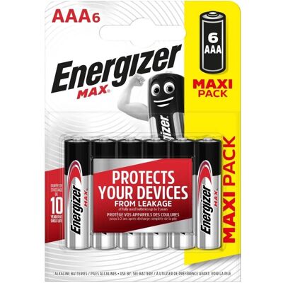 Energizer AAA Batterien - Powerseal-Technologie - Packung mit 6 Energizer AAA Batterien - Powerseal-Technologie - Packung mit 6