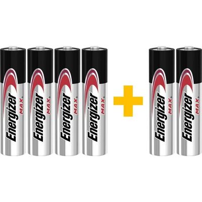 Energizer Max Power LR03 AAA Batterier 6-pack Energizer Max Power LR03 AAA Batterier 6-pack