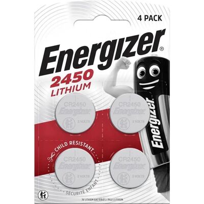 Energizer Knappzelle CR 2450 Lithium 3V 4 St Energizer Knappzelle CR 2450 Lithium 3V 4 St
