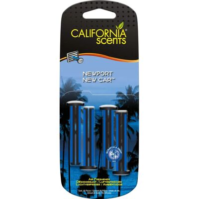 California Scents - Newport New Car - 4 bâtonnets - Publicité California Scents - Newport New Car - 4 bâtonnets - Publicité