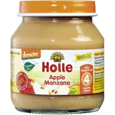Holle Mini Tarrito de Manzana 125g - Frutas Holle Mini Tarrito de Manzana 125g - Frutas