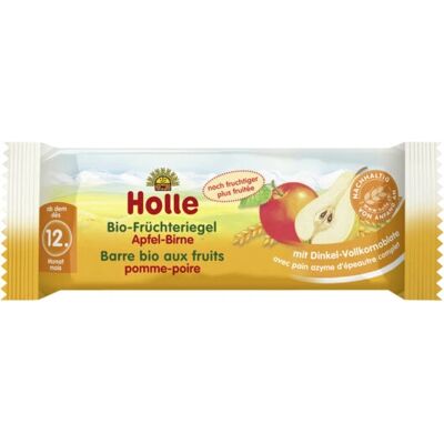 Holle Barre de fruits bio pour bébé - Snack et en-cas à mâcher - Publicité Holle Barre de fruits bio pour bébé - Snack et en-cas à mâcher - Publicité