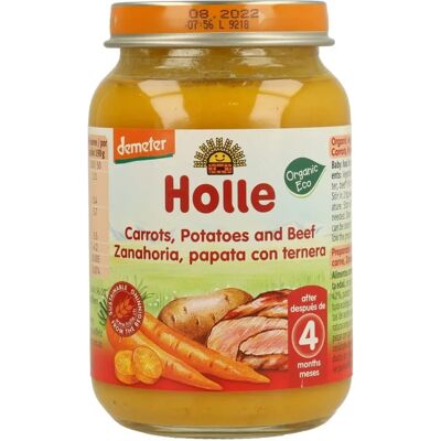 Potito Holle Zanahoria Patata y Ternera - 190 g para +4 meses Potito Holle Zanahoria Patata y Ternera - 190 g para +4 meses