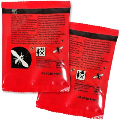 SWISSINNO SOLUTION Set Di 2 Ricariche Per Trappole Per Mosche Della Frutta SWISSINNO SOLUTION Set Di 2 Ricariche Per Trappole Per Mosche Della Frutta
