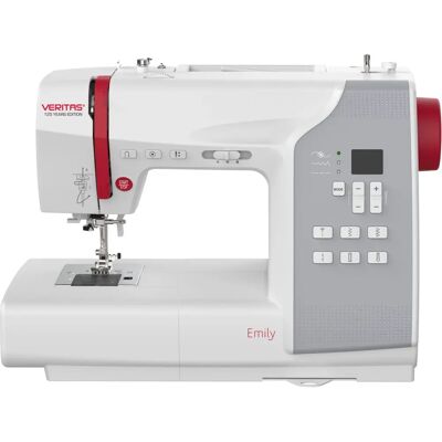 Veritas Emily - Grau, Rot, Weiß - Nähmaschine Veritas Emily - Grau, Rot, Weiß - Nähmaschine