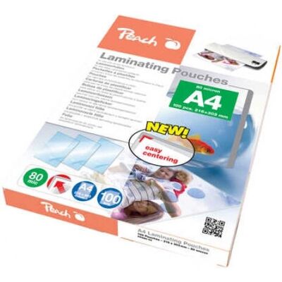 Peach PP580-02 Laminálós Fólia - 80 Mikron A4 100 db Peach PP580-02 Laminálós Fólia - 80 Mikron A4 100 db