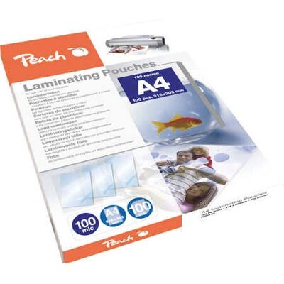 Peach PP500-02 laminálós táska - 100 db, A4, 100μm Peach PP500-02 laminálós táska - 100 db, A4, 100μm