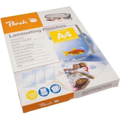 Peach PP525-02 Laminálólámpák - A4, 125 mikron, 100 db Peach PP525-02 Laminálólámpák - A4, 125 mikron, 100 db