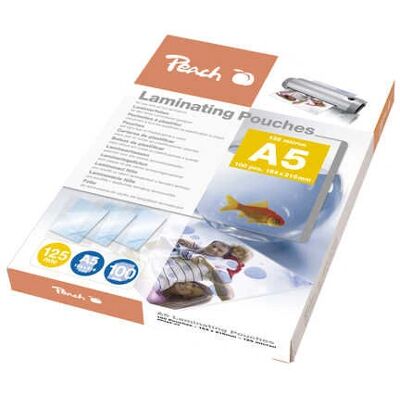 Peach laminálós táska A5 - Átlátszó - 125 μm - 100 db Peach laminálós táska A5 - Átlátszó - 125 μm - 100 db