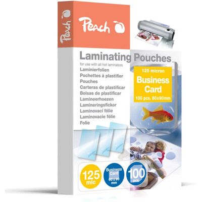 Peach PP525-08 Buste per Plastificare - 100 Pezzi - Lucidi 125 Micron - 60x90mm Peach PP525-08 Buste per Plastificare - 100 Pezzi - Lucidi 125 Micron - 60x90mm