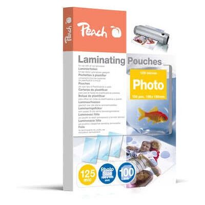 Film de laminage Peach S-PP525-19 - 106x156mm, 125 mic, 100 feuilles Film de laminage Peach S-PP525-19 - 106x156mm, 125 mic, 100 feuilles