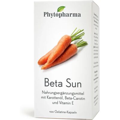 Phytopharma - Beta Sun Capsule - Beta-Carotin - Nahrungsergänzung Phytopharma - Beta Sun Capsule - Beta-Carotin - Nahrungsergänzung