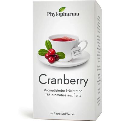 Phytopharma 4760179 thé cranberry sachets herbes médicinales - Publicité Phytopharma 4760179 thé cranberry sachets herbes médicinales - Publicité