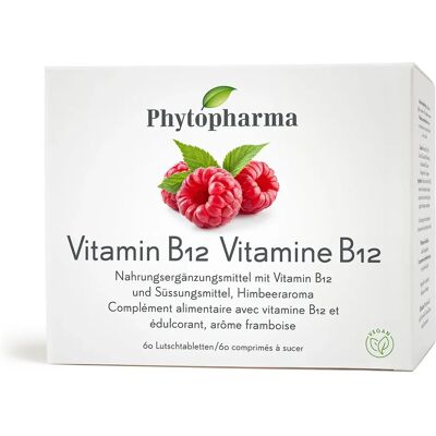 Phytopharma B12 Pastilles à sucer - 60 pcs - Supplément vitaminé - Publicité Phytopharma B12 Pastilles à sucer - 60 pcs - Supplément vitaminé - Publicité