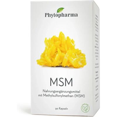 Phytopharma - Capsule MSM - 1000 mg MSM - Publicité Phytopharma - Capsule MSM - 1000 mg MSM - Publicité
