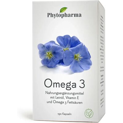 Phytopharma - Omega 3 Capsule - 190 pièces - Complément alimentaire - Publicité Phytopharma - Omega 3 Capsule - 190 pièces - Complément alimentaire - Publicité