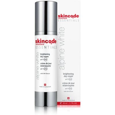 Skincode Essentials - Alpine White Lysende Dagkrem SPF15 UVA - 50 ml Skincode Essentials - Alpine White Lysende Dagkrem SPF15 UVA - 50 ml