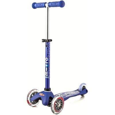 Micro Mini Deluxe Scooter Bambini Blu Manubrio Regolabile Antiscivolo Micro Mini Deluxe Scooter Bambini Blu Manubrio Regolabile Antiscivolo